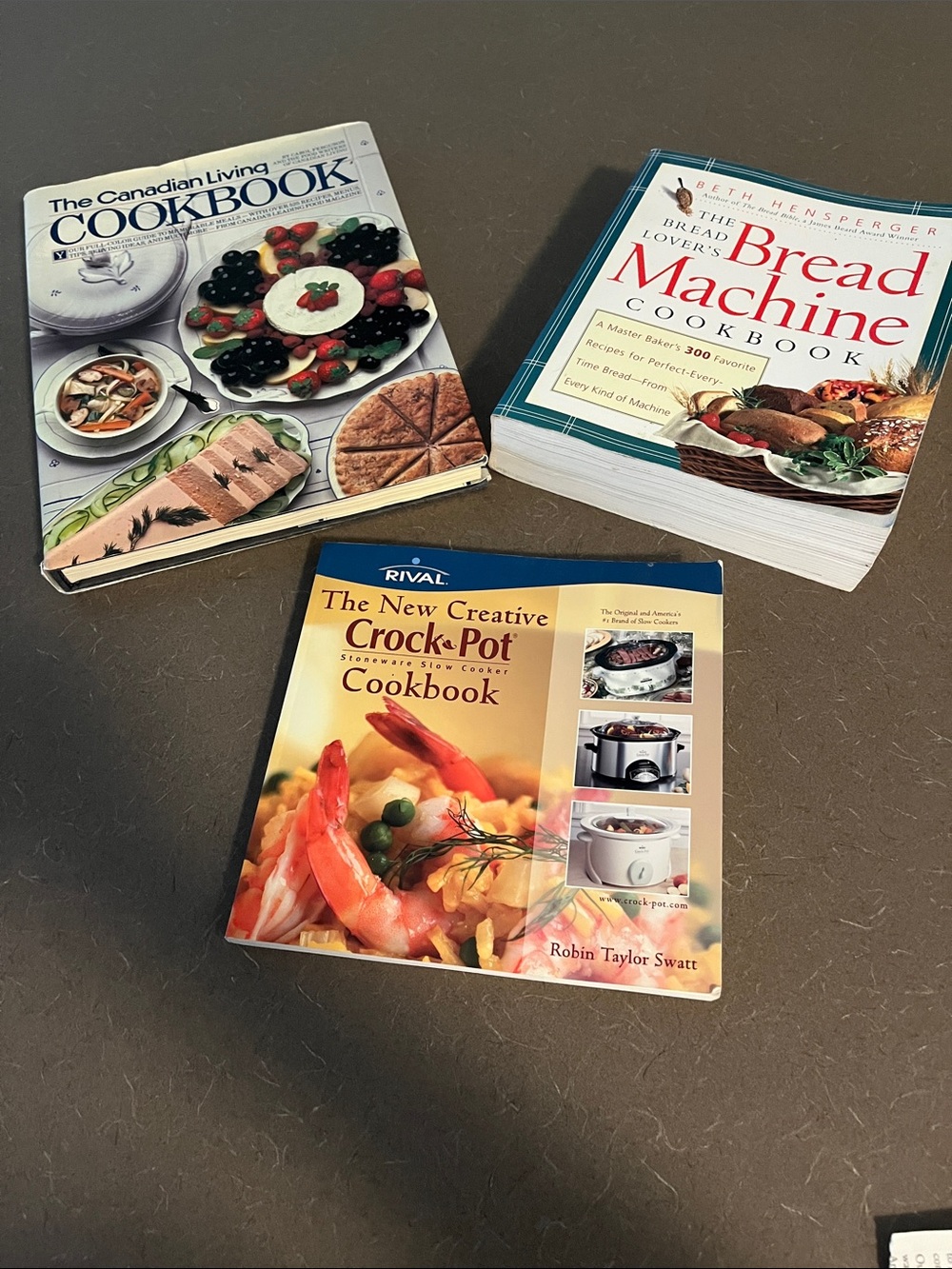 Three cookbooks- see pics for details